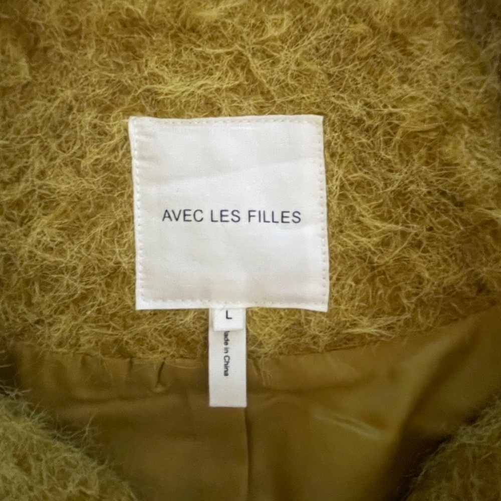 Avec Les Filles Mustard Yellow Trucker Jacket Anthropologie - Picture 6 of 7